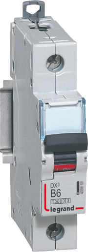 Legrand DX³ MCB automatsikring B6 1P 1M 10/16kA