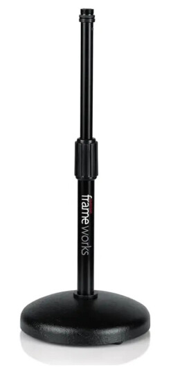 Gator Frameworks Gfw-Mic-0501 Round Base Desktop Mic Stand