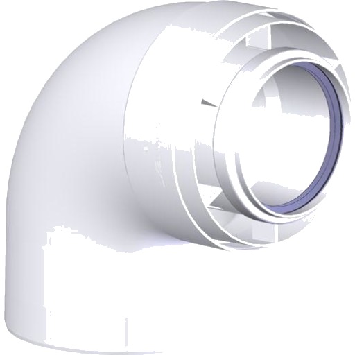 80/125 Metalbestos ConneXt vinkelstykke 87° PP/Alu 80/125 mm