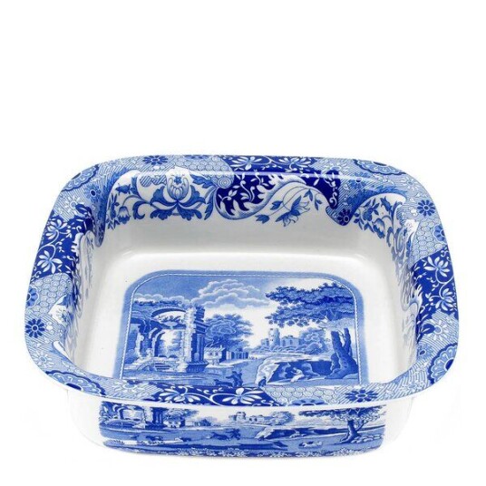 Spode Blue Italian ildfast form 25,5x25,5 cm blå/hvit Spode Blue Italian ildfast form 25,5x25,5 cm blå/hvit
