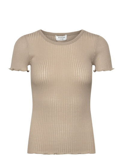 Rosemunde Rwbelize Silk Ss T-Shirt - Khaki green - S