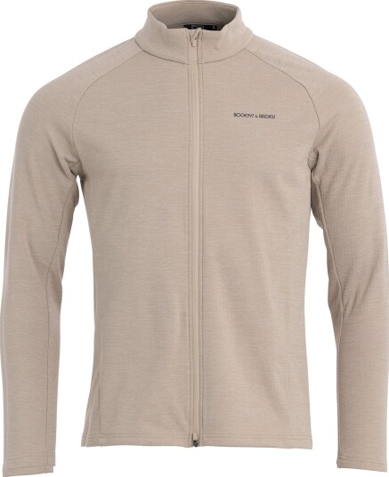 Bogeys & Birdies M Mid Layer Waffle Full Zip Beige Golfgenser herre Beige Medium