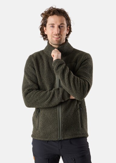 Swedemount Lofoten Pile Jacket Olive Green/Lt. Olive Green L Fleecetrøyer Swedemount Lofoten Pile Jacket Olive Green/Lt. Olive Green L Fleecetrøyer