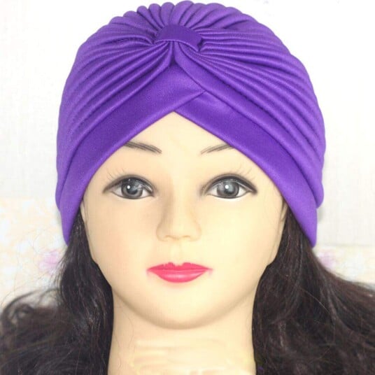 Turban damer lilla