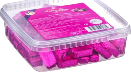 Anthon Berg Marcipanbrød Mini 700G I Plastbøtte