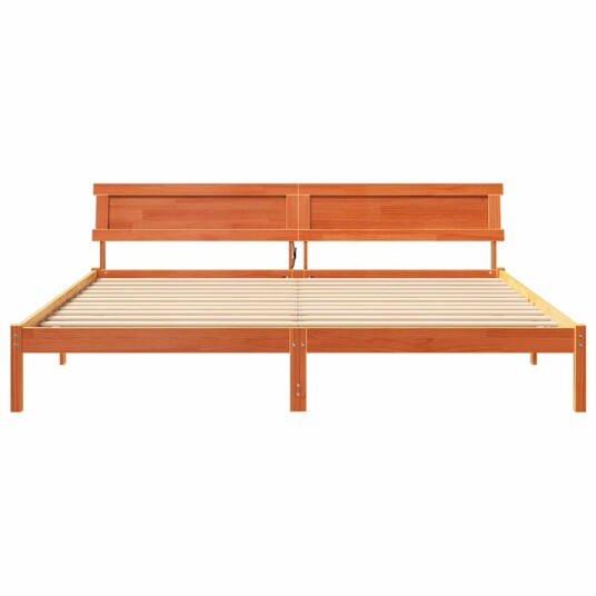  Sengestamme Voksbrun 180 x 200 cm Massiv furu tre