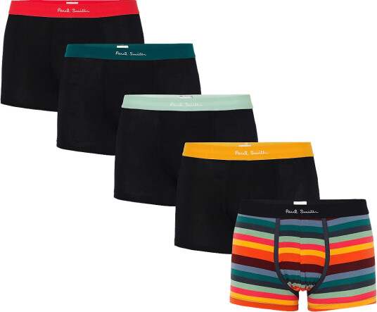 PS Paul Smith Men Trunk 5 Pack Blk Arst - Black - M