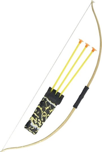 3 Piler med Sugekopper & Bue - 70 cm Kostymetilbehør