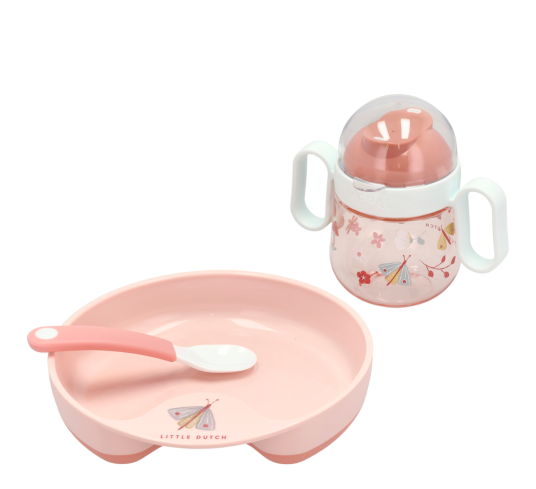Mepal Mio nybegynnersett 3 deler Flowers & Butterflies