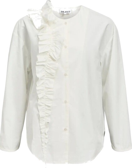 Object Objmuni L/S Re Shirt 147   CLOUD DANCER   34