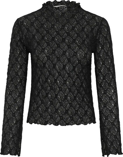 My Essential Wardrobe Mwetta Turtleneck Blouse   BLACK   XL