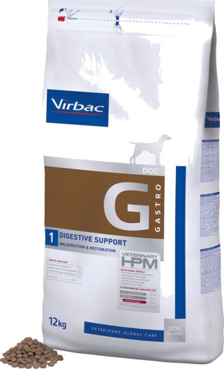 Virbac HPM Dog G1 Gastro Digestive Veterinærfôr til Hund