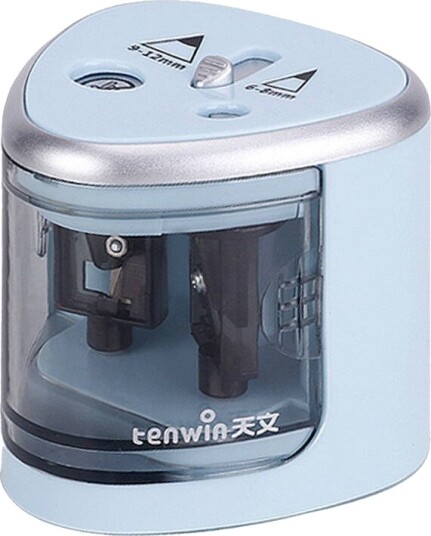 Tenwin 8004 Elektrisk Blyantspisser Dobbel Hull Batteridrevet Tenwin 8004 Elektrisk Blyantspisser Dobbel Hull Batteridrevet