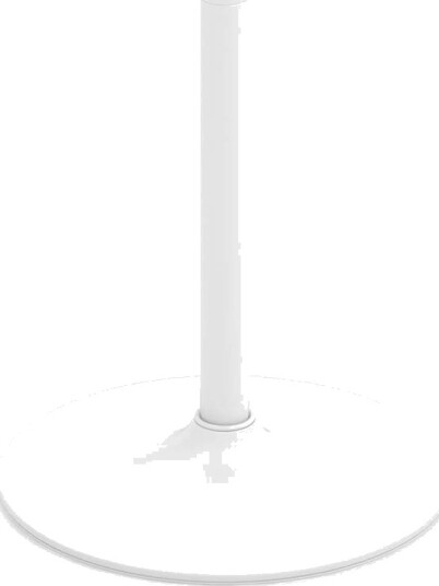 Justerbart bistrobord – 2 høyder 60 cm rund topp hvitt