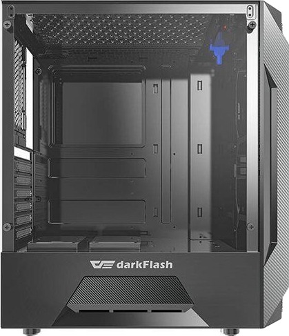 Darkflash LEO Miditower Kabinett ATX i sort