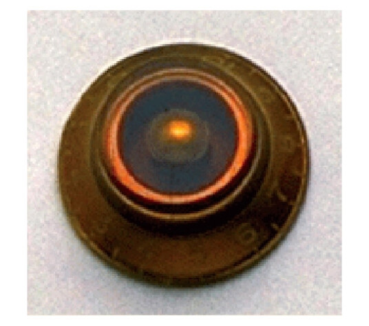 AP PK 0140-022 Bell Knobs 2 Amber Vintage Style
