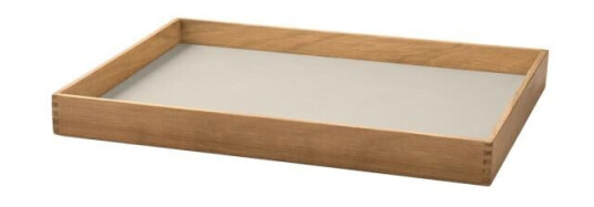 LIND DNA Even teak brett 27,9x35,9 cm nupo oyster white