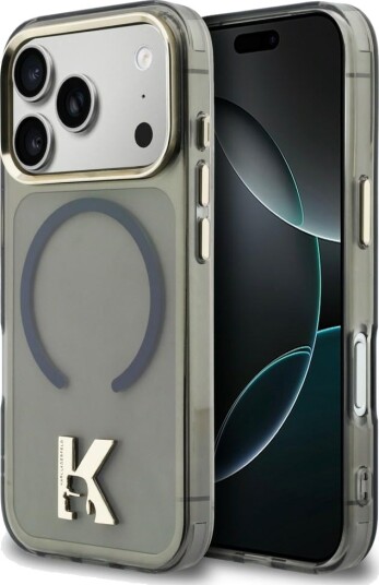 Karl Lagerfeld MagSafe Etui for iPhone 17 Pro Max med K Head Logo - Svart