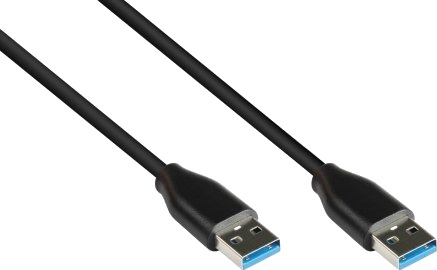 Alcasa 2831-Aa005s 0,5 M Usb A Usb A Usb 3.2 Gen 2 3.1 Gen 2 10000 Mbit/S Sort