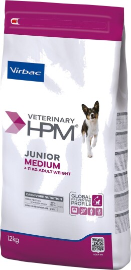 Virbac Tørrfôr Veterinary Hpm Junior Dog Special Medium Sparepakke 2 X 12 kg Virbac Tørrfôr Veterinary Hpm Junior Dog Special Medium Sparepakke 2 X 12 kg