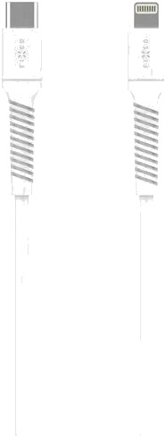 FIXED LIQUID USB C Lightning 1.2m hvit FIXDLS2 CL12 WH