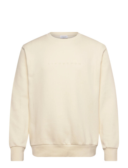 Lindbergh O-Neck Brand Carrier Sweatshirt - Cream - XXL Lindbergh O-Neck Brand Carrier Sweatshirt - Cream - XXL