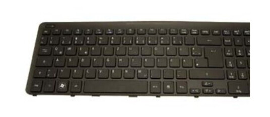 Acer - Erstatningstastatur For Bærbar Pc - Gresk - Svart - For Aspire V5 Acer - Erstatningstastatur For Bærbar Pc - Gresk - Svart - For Aspire V5
