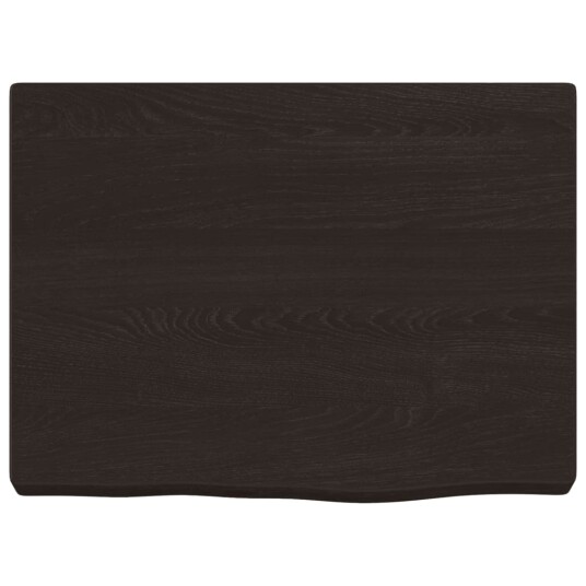 Benkeplate til bad mørkebrun 40x30x 2-4 cm behandlet heltre