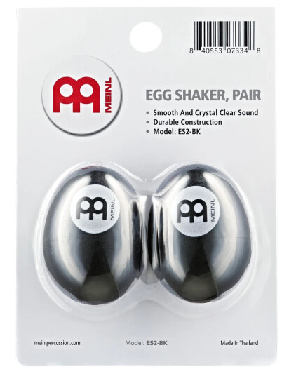 Meinl ES 2 BK Plastikk Svart Egg Shaker 2 pakning Meinl ES 2 BK Plastikk Svart Egg Shaker 2 pakning