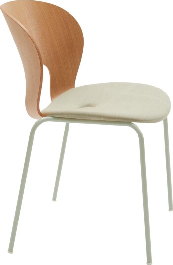 Magnus Olesen Ø Spisestuestol Stoppet Cool Mint/Lakkert Eik/ Beige