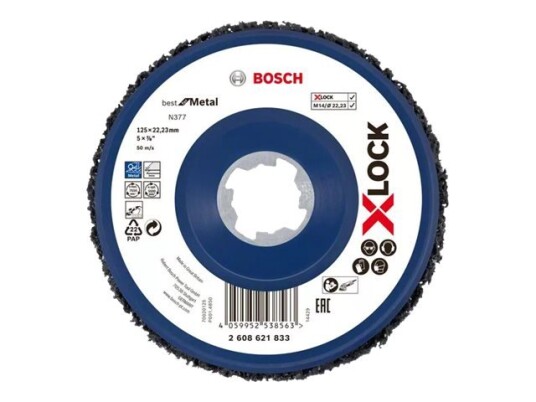 Bosch Poleringsskive Best For Metal N377 2608621833 X Lock 125 mm