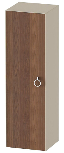 Duravit White Tulip Halvhøyskap 40x36x132 cm Valnøtt/Taupe Høyglans
