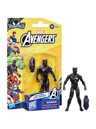 Marvel Avengers VenomVersus Epic World of Action Anti Venom Black Panther 10 cm