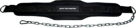 Sportsmaster Dip-belte med neopren og kjede