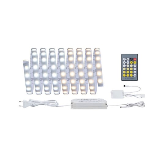 MaxLED 500 LED Strip Tunable White Basic 20W IP44 2700 6500 Kelvin 3 meter Sølv