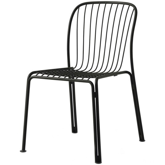 &tradition; - Thorvald Sidechair Sc94 Warm Black - Utendørs Spisebordstoler - Space Copenhagen - svart Metall
