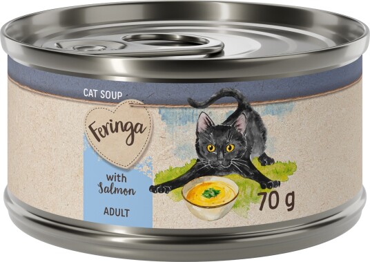 Feringa Våtfôr Suppe Til Katt Laks 12 X 70 G