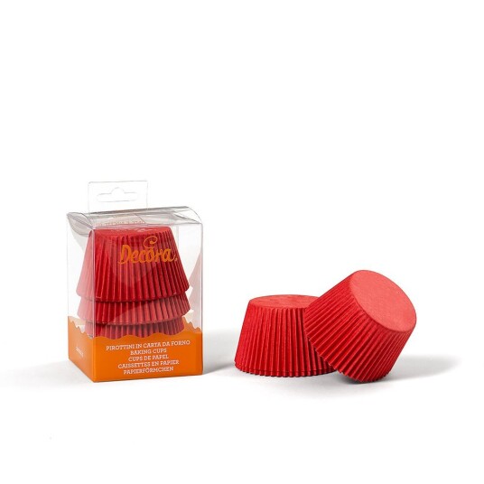 Decora Muffinsformer Store Rød Pk/60 