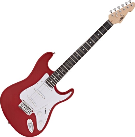 Gear4Music LA Elektrisk Gitar Rød
