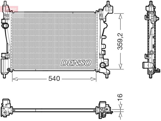 Radiator DENSO DRM20130