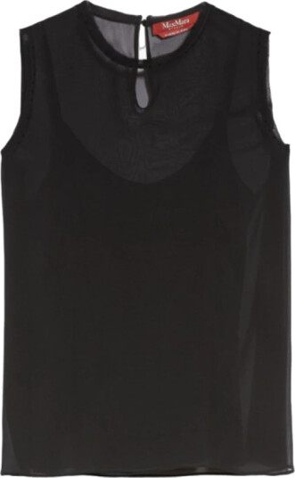 Max Mara Studio Dame Topper Svart 2XS, Max Mara Studio Dame Topper Svart 2XS,