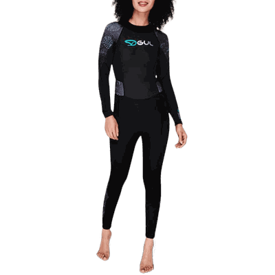 Gul Contour Wetsuit Full, våtdrakt, dame Black L