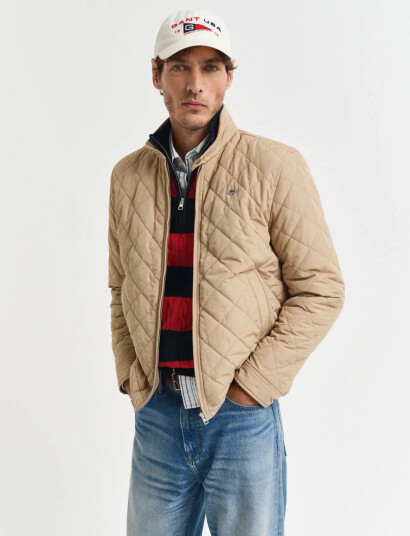 GANT Quilted Windcheater - Beige - XXL