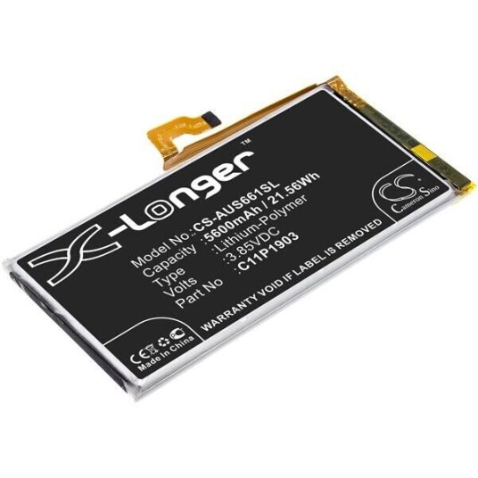 Asus ROG Phone 3 batteri (5600 mAh 3.85 V, Sort)