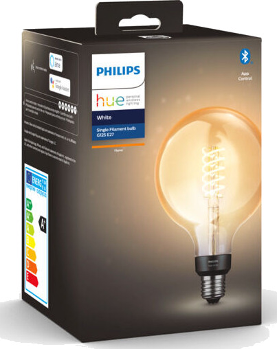 Philips Hue W E27 Filament Lyskilde 7W G125 - 60322