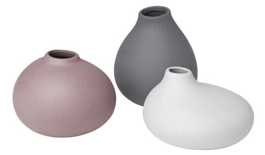 Blomus Nona vase 3-pakning Pewter-micro chip-bark 1713873-02-0 1713871-06-0 Blomus Nona vase 3-pakning Pewter-micro chip-bark 1713873-02-0 1713871-06-0
