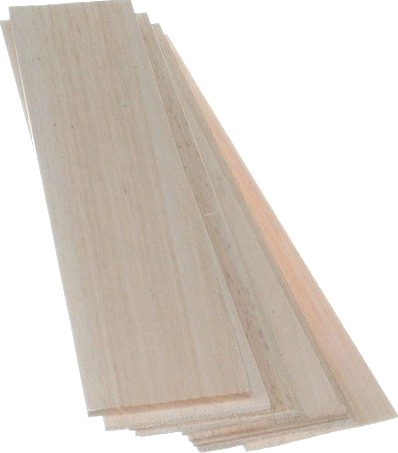 Wood Balsaflak  2.0 x100x1000mm