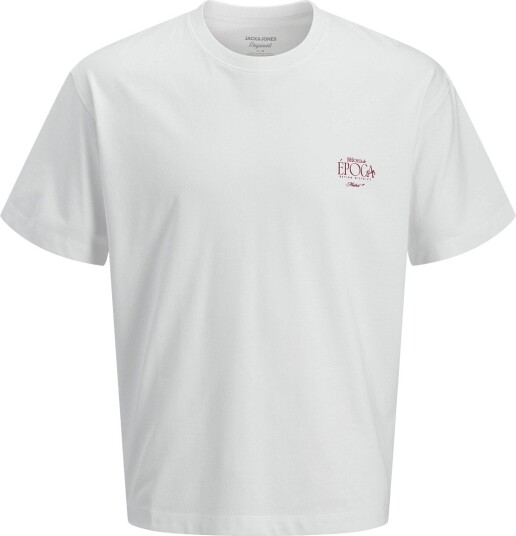 Jack & Jones Jorsalamanco Photo Back Tee Ss Cn Sn White S