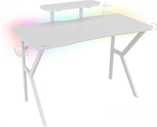 Genesis Gaming Skrivebord Holm 320 Rgb White Edition