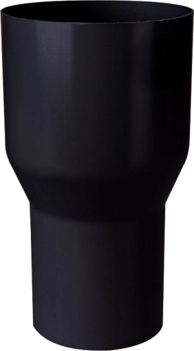Plastmo overgang Ø90x75mm, sort Svart